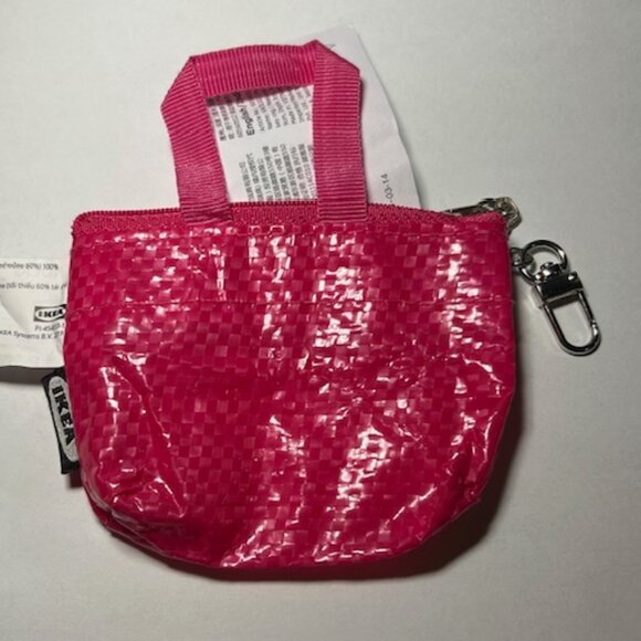 NWT – IKEA Knolig Mini Tote Keychain in pink – Japan Exclusive! - Picture 2 of 4